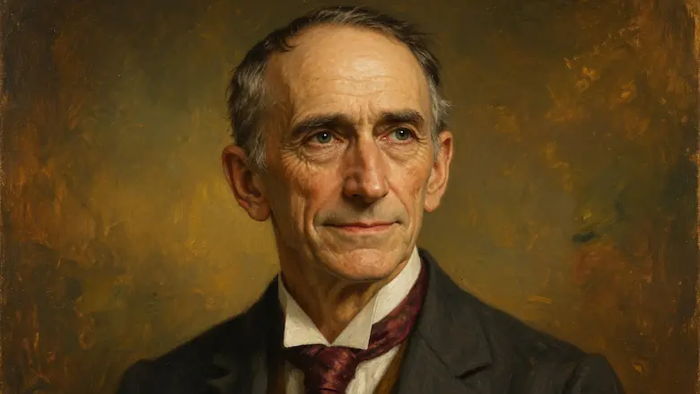 Portrait-style illustration of Wallace D. Wattles, author of The Science of Getting Rich