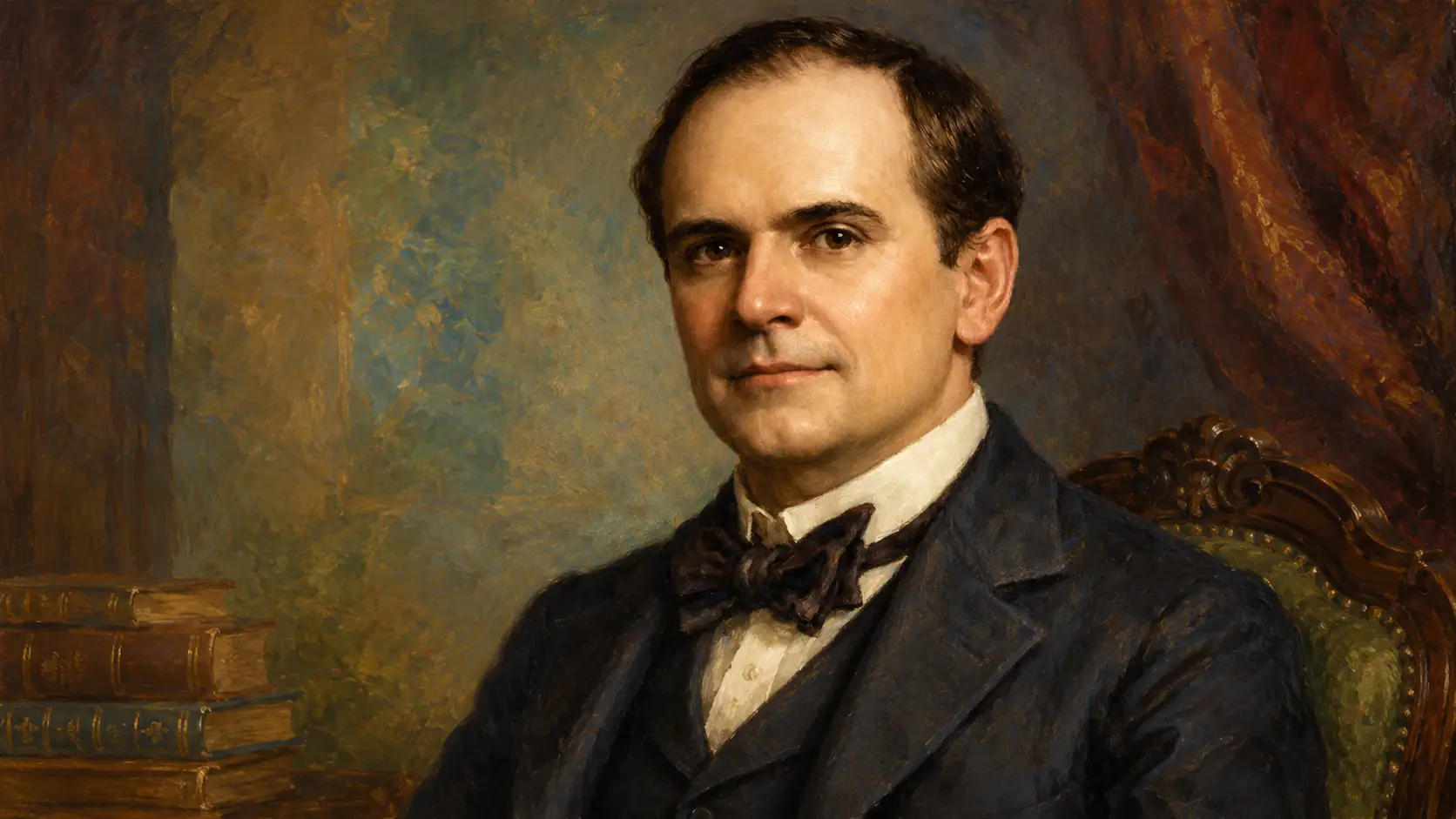 Portrait-style illustration of William Walker Atkinson, New Thought author and originator of the phrase Law of Attraction